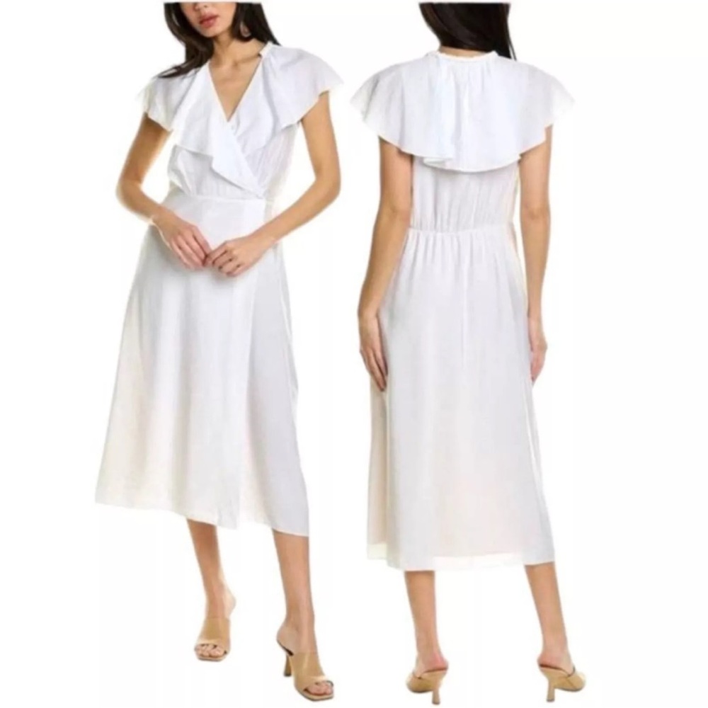 NWT Vince Flutter Midi Wrap Dress